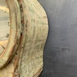 Antique mora clock long case, mint colour wood case 1800s