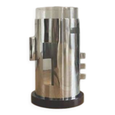 Garance Vallée for Monoprix. Chrome-plated metal and glass vase