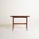 Scandinavian teak vanity table with integrated mirror, 1960s