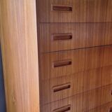 Danish teak chest of drawers by Borge Dam, 1960s