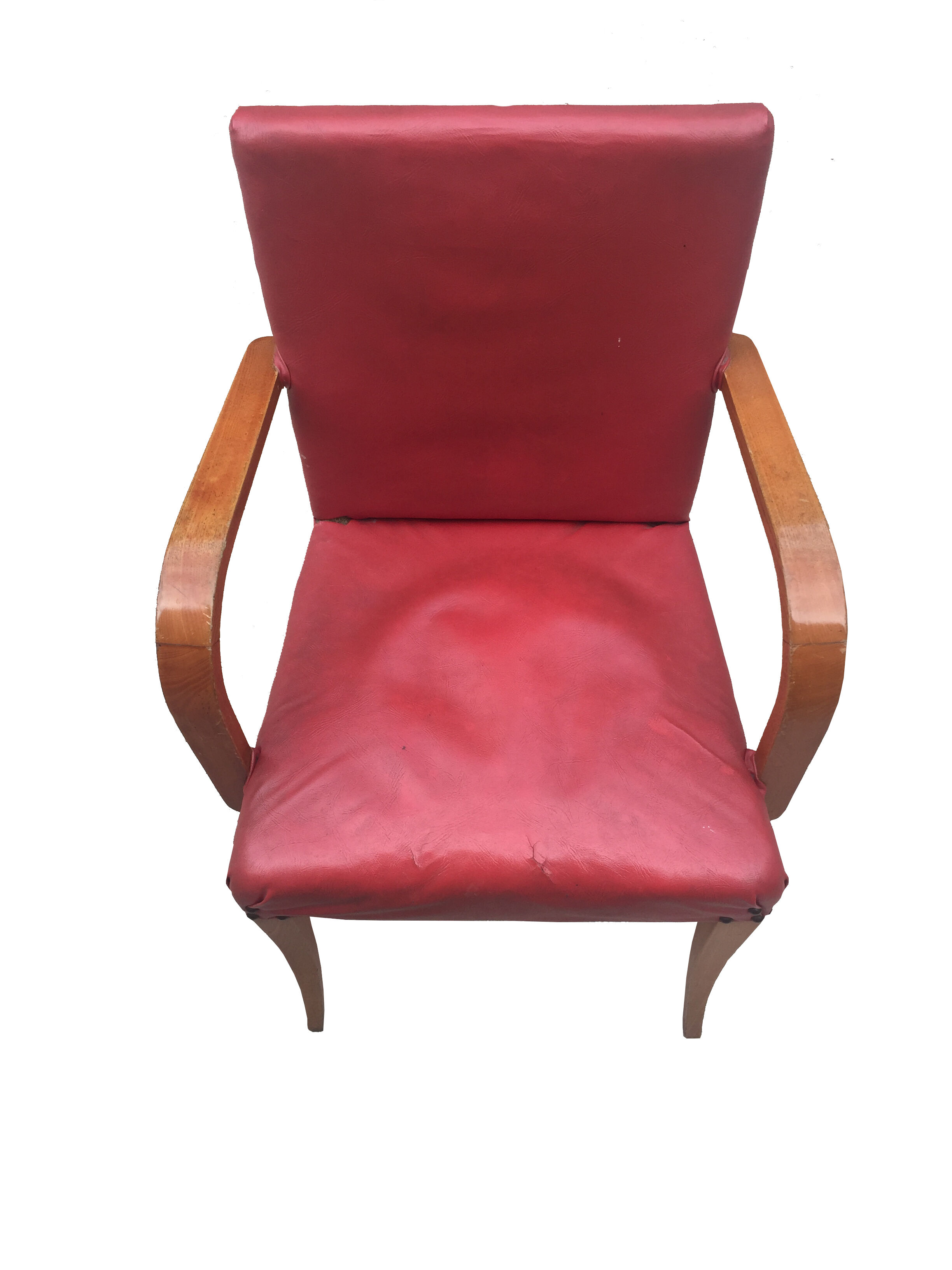 Leatherette armchair from 50s 60s