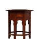 Fabulous Hoshiarpur Anglo Indian brass inlaid hardwood occasional coffee ta