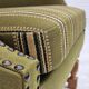 1970s, Danish highback armchair, wool, oak
