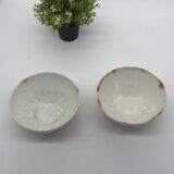 Duo of old ceramic bowls