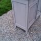 Parisian buffet patina gray 2 doors 2 drawers in solid poplar