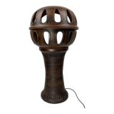 Brutalist ceramic mushroom floor lamp 100cm, 1960s