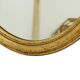 Pair of Oval Gold-Leaf Mirrors, France, 20th Century