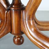 1930s Bentwood Table with Walnut Top Finish, Czechoslovakia