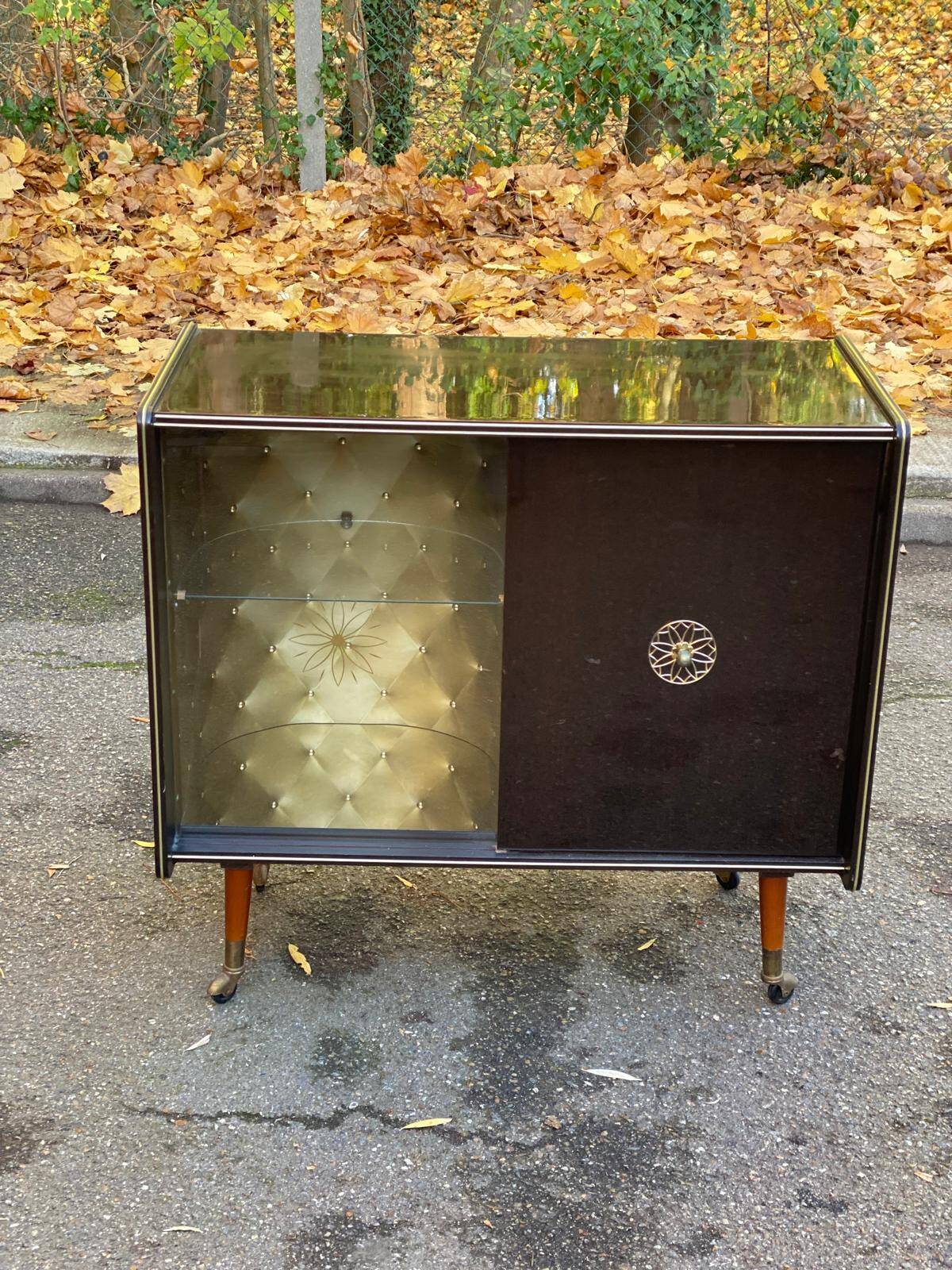 Vintage Prinz illuminated bar cabinet from the 1960s
