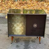 Vintage Prinz illuminated bar cabinet from the 1960s
