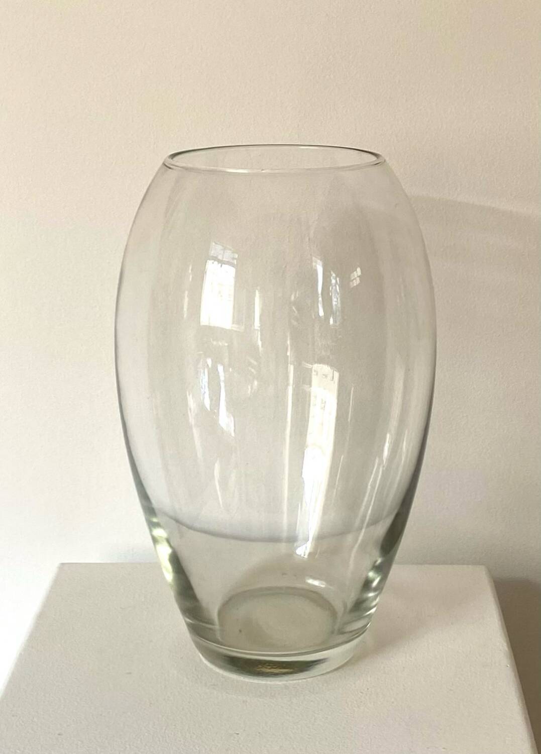 Large crystal vase