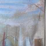 Large painting Gouache by Paul PAQUEREAU (1871-1950) "The Regattas"