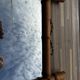 Antique mirror from the 1920s-1930s in bamboo H 49 cm / W 42 cm