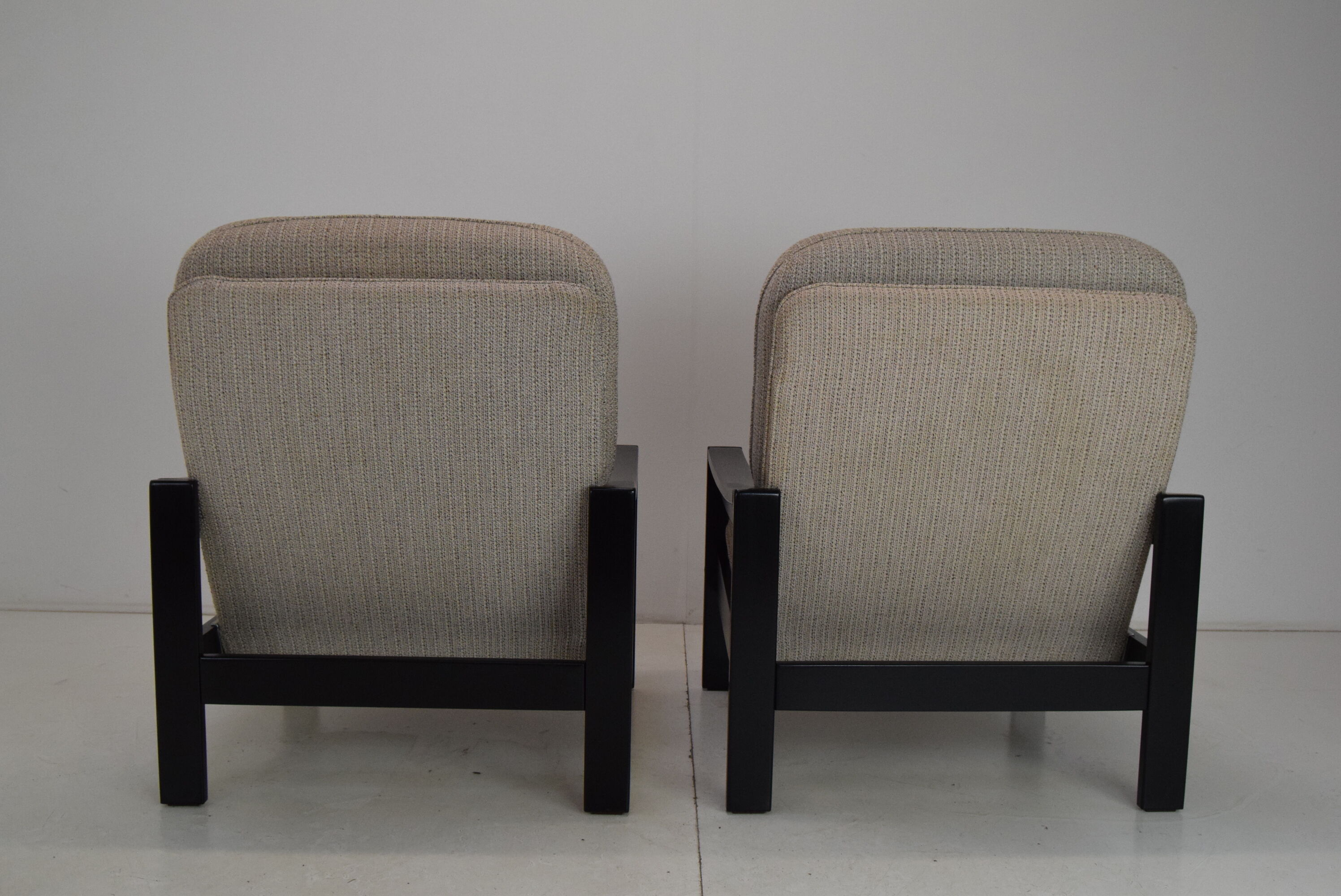 Pair of mid-century armchairs Leda Lux 1980's