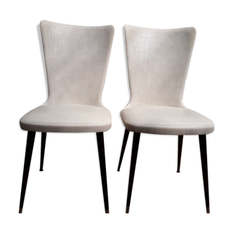Pair of chairs vintage corset shape
