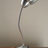 Flexible 1940s aluminum desk lamp. Very good condition