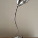 Flexible 1940s aluminum desk lamp. Very good condition