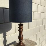 Solid wood lamp lampshade denim