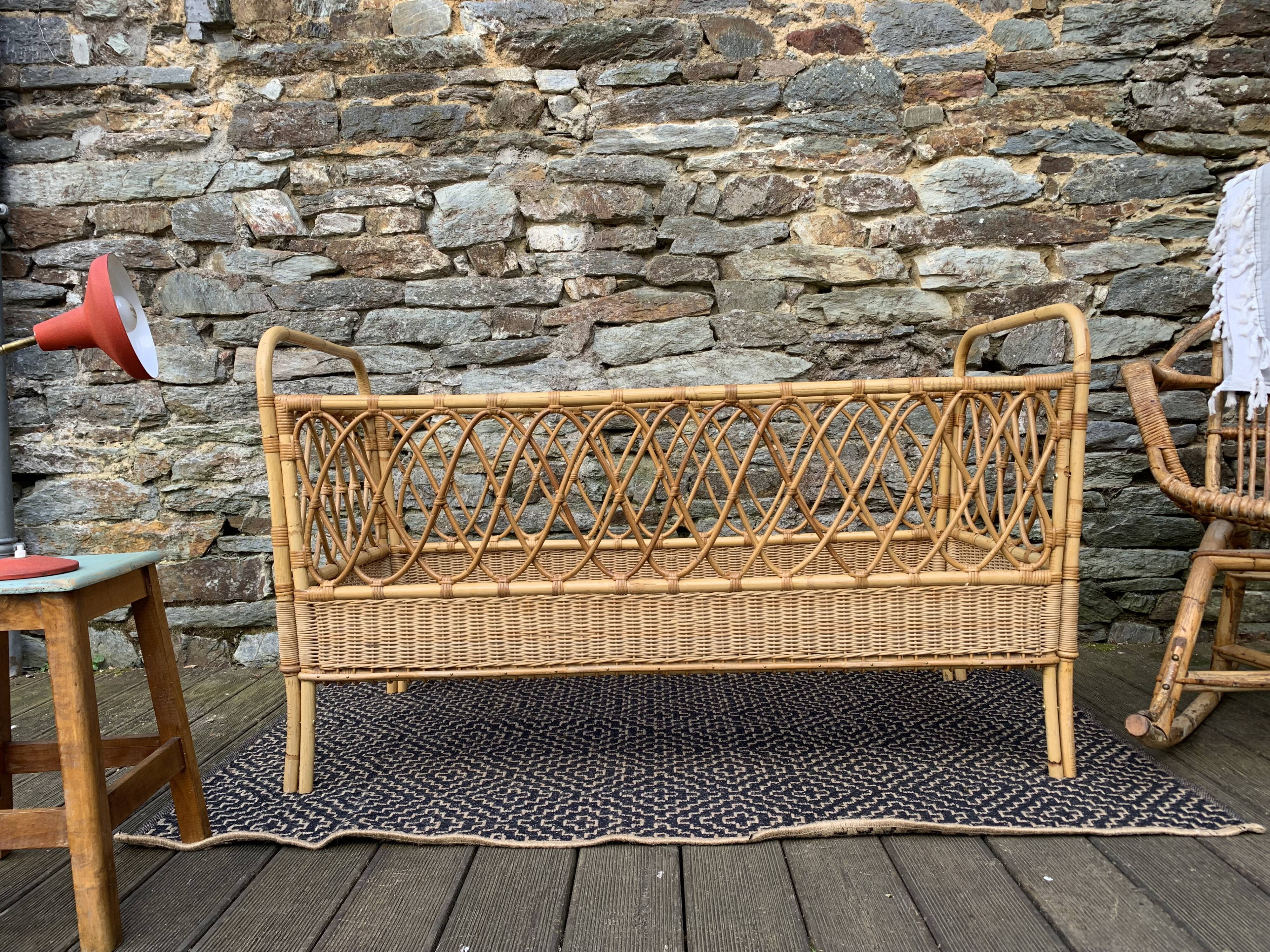 Rattan bed for children