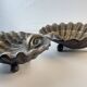 Austrian Secessionist Brass Vide-Poche Bowls, Set of 2, Early 20th Century.