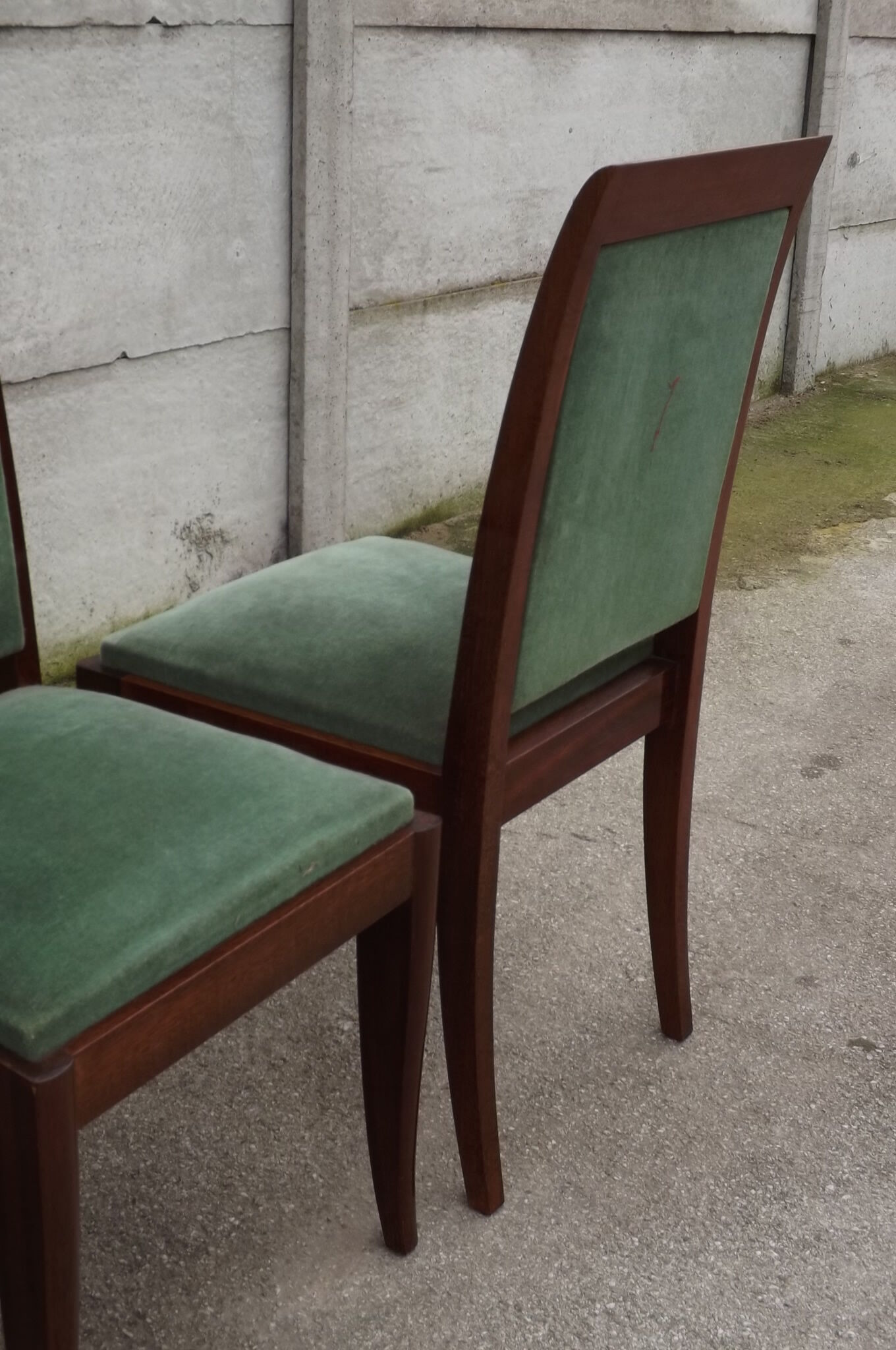 6 chairs  Gaston fish art deco 1930/1940