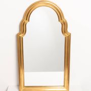 Vintage medium gold mirror mid-century, Belgium, 2000s