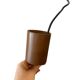 Vintage wooden pendant light from the 1960s.