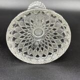 Pair of candlesticks, cut glass