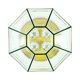 XL Mid-Century Glass Ceiling Light from Limburg, Germany, 1960s/1970s
