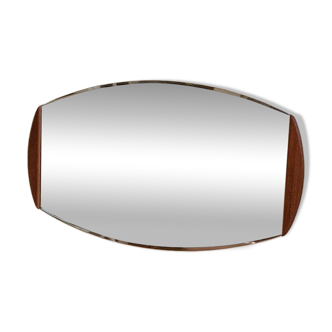 Scandinavian teak mirror