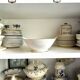 Pillivuyt white and gold porcelain eared salad bowl, "Eva" service