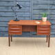 Bureau danois en teck double faces