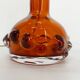 Lampe de table en verre vintage Kosta Boda orange 1960