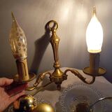 Applique double en bronze, style louis XVI