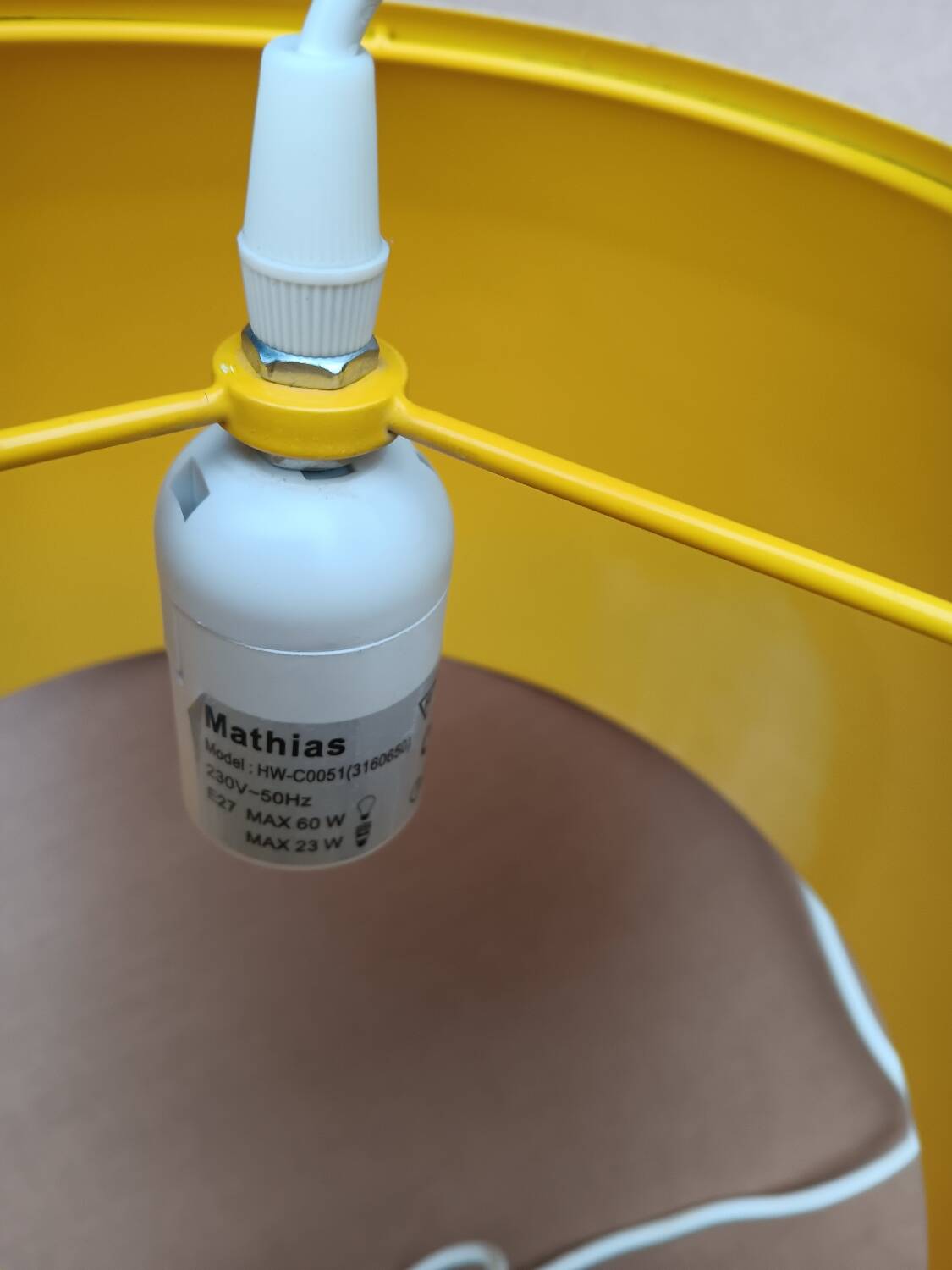 Space Age pendant lamp by Mathias