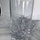 6 Crystal Long Drink Glasses with Spikes