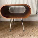 Table basse - d'appoint bois courbé  chrome