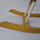 Mid-Century Czechoslovak Wooden Rocking Horse, Hand-Painted, 1960s
