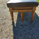 Doctor's bench oak and leather 19th