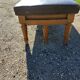 Doctor's bench oak and leather 19th