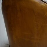 Antique Chesterfield Leather Bankers Swivel & Tilt Office Chair, 1930s