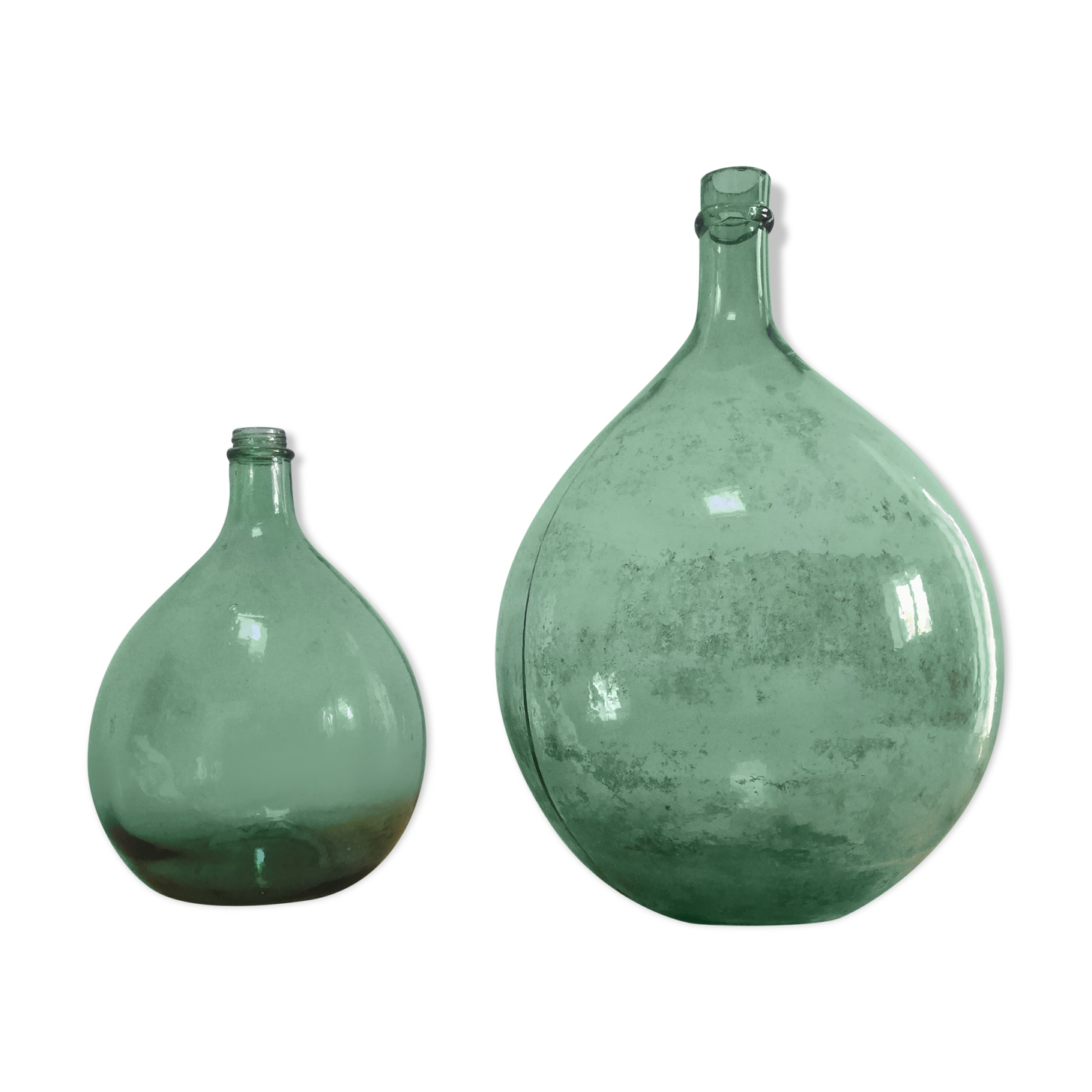 Pair of former demijohns