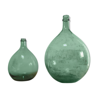 Pair of former demijohns