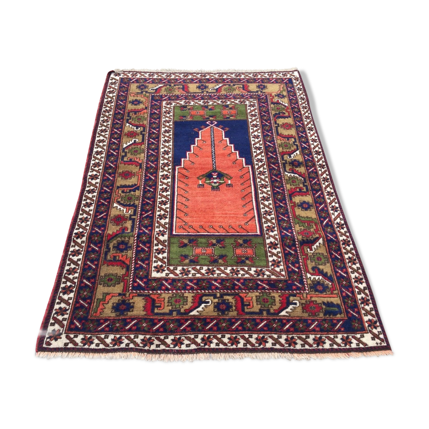 Turkish Prayer Rug vegetable dye 175x115cm