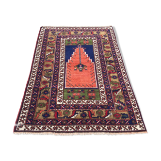 Tapis de prière turc teinture végétale 175x115cm