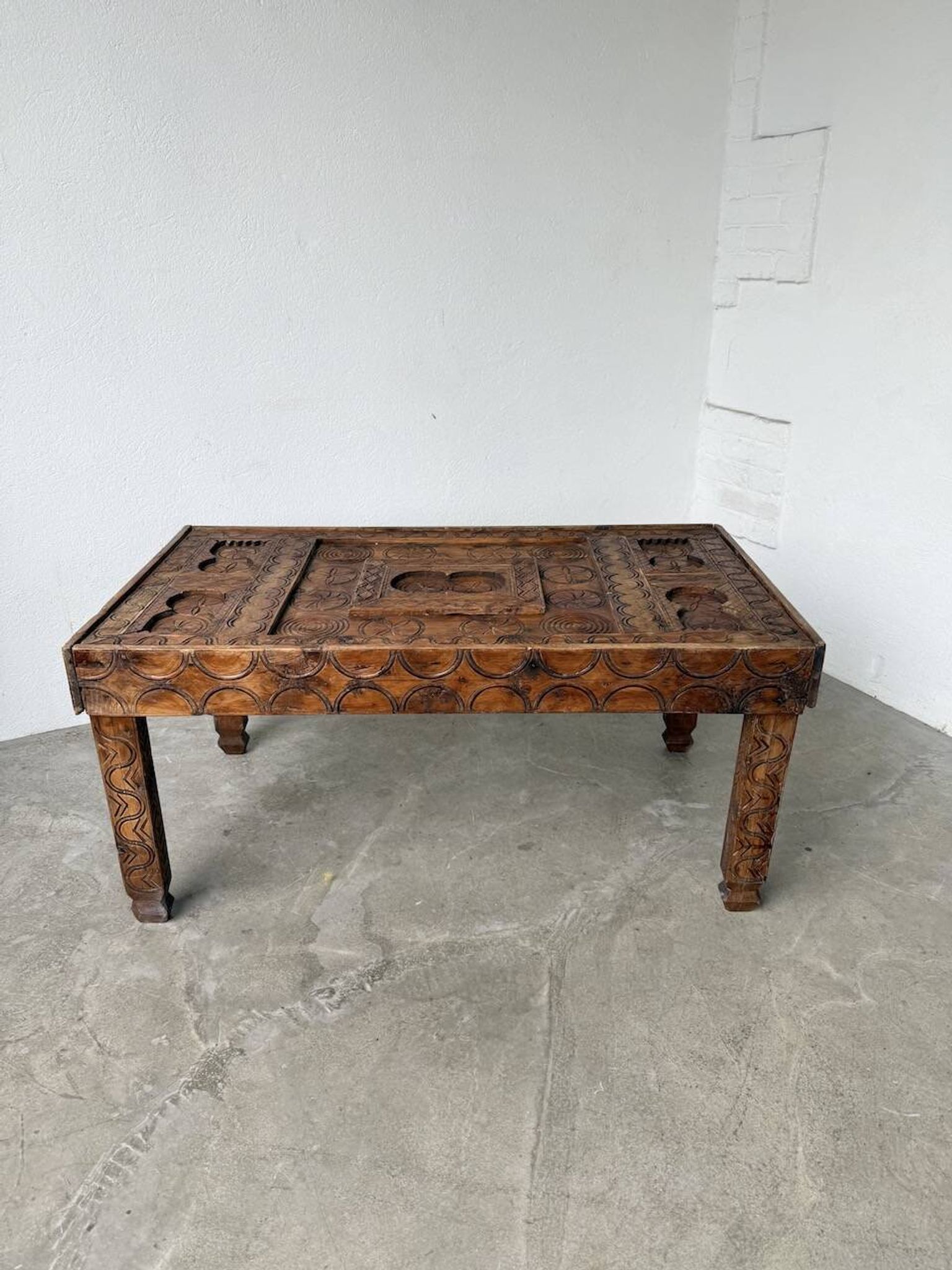 Savoyard folk art coffee table