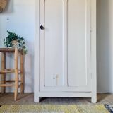 Antique Parisian bonnetière - Cream white - Panelled