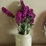 Mustard pot glazed sandstone gray cork stopper