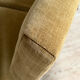 Banquette scandinave vintage velours jaune