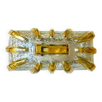 Lampe rectangulaire en verre de Murano, à accrocher ou à suspendre